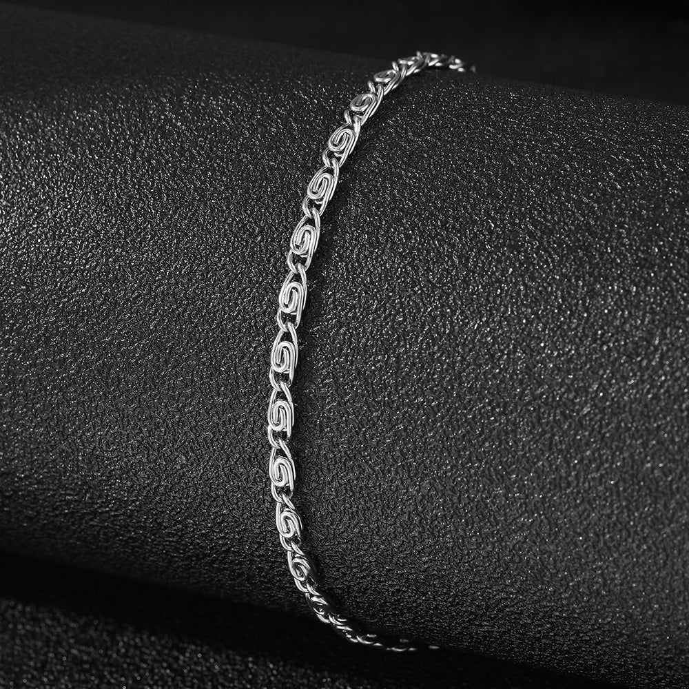 Stainless Steel Bracelet New Style Simplicity Subtlety Paper Clip Chain Lightweight Luxury Bracelet for Women Jewelry Daily Wear