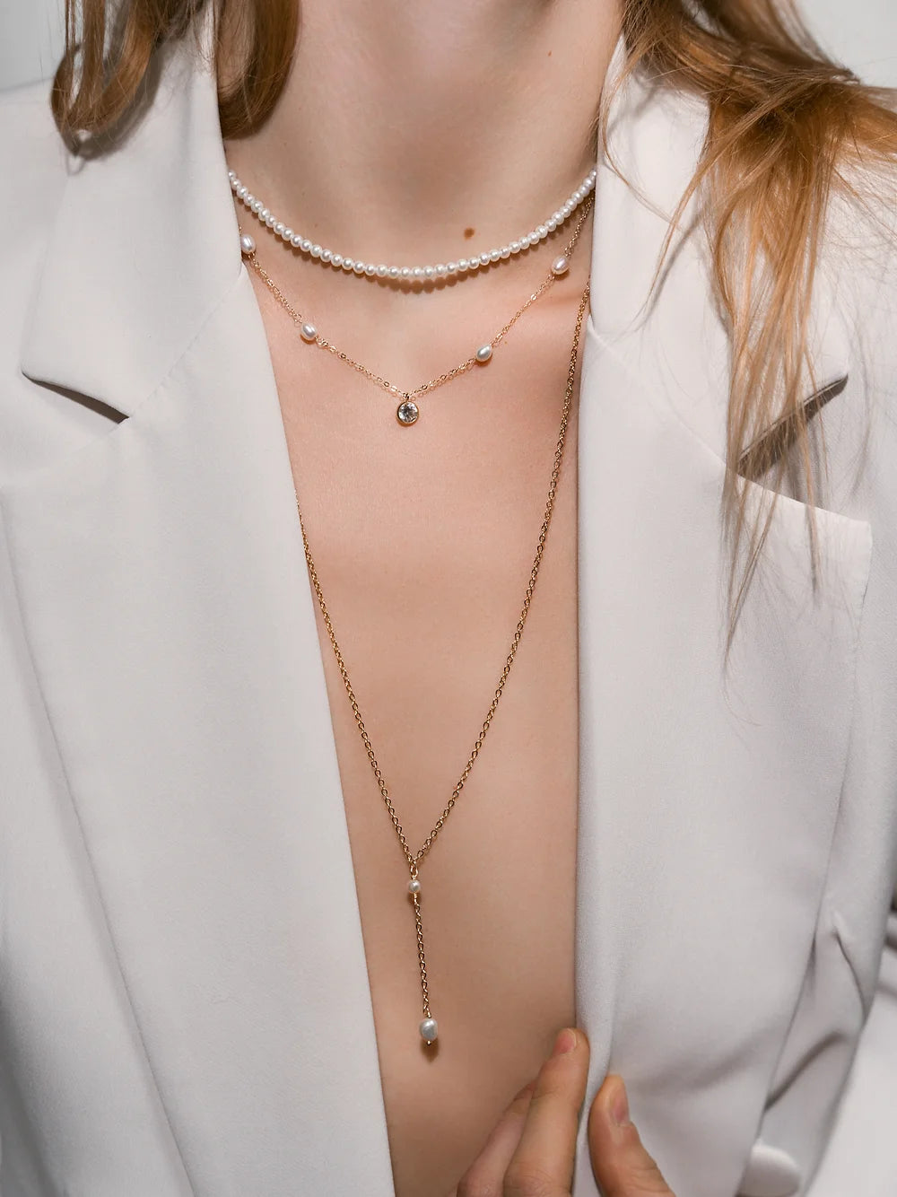 Collier Perle Blanche – Charme Élégant Lunéa